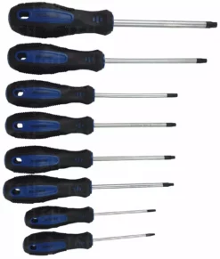 US PRO By BERGEN BERGEN Tamperproof TORX Magnetic Screwdriver Set Star Set T8-T40 Torx Drive 8pc -SOCKET SETS & EXTENSION BARS Sales 47ef0de3 4f30 4593 bce4 062a70b98a98