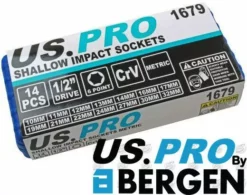 US PRO By BERGEN BERGEN 1/2"Inch Drive IMPACT Socket Set Shallow Impact Sockets 10mm-32mm 6PT Hex -SOCKET SETS & EXTENSION BARS Sales 4ae3399d 5ad5 453d 809d 6696e7a3f55e