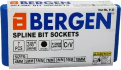 US PRO By BERGEN BERGEN Extra Long Spline Bit Socket Set 3/8" Dr 12 Point Triple Square M Splines -SOCKET SETS & EXTENSION BARS Sales 4bbd71ee 3864 413f 9332 99b88594ada3
