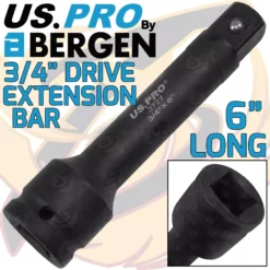 US PRO By BERGEN US.PRO By BERGEN 3/4" Drive Impact Extension Bar 6" Long 150mm Extra Long Reach Exts Bar