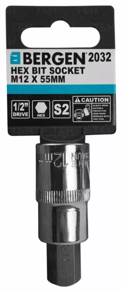 US PRO By BERGEN BERGEN Hex Socket H12mm 1/2" Drive 55mm 12mm Hex Key Single Socket Allen Key -SOCKET SETS & EXTENSION BARS Sales 5317263b f8f3 4f69 bbd8 3afdf9333397