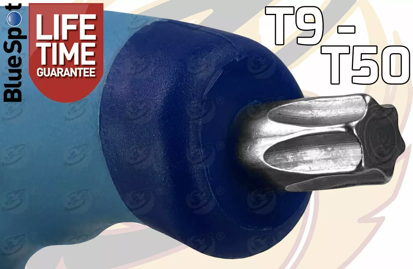 BLUESPOT T-Handle Torx Star Key Set T9 - T50 Torx Drivers 10pc Long & Short Reach Torx TX 6 BLUESPOT T-Handle Torx Star Key Set T9 - T50 Torx Drivers 10pc Long & Short Reach Torx TX - Image 6