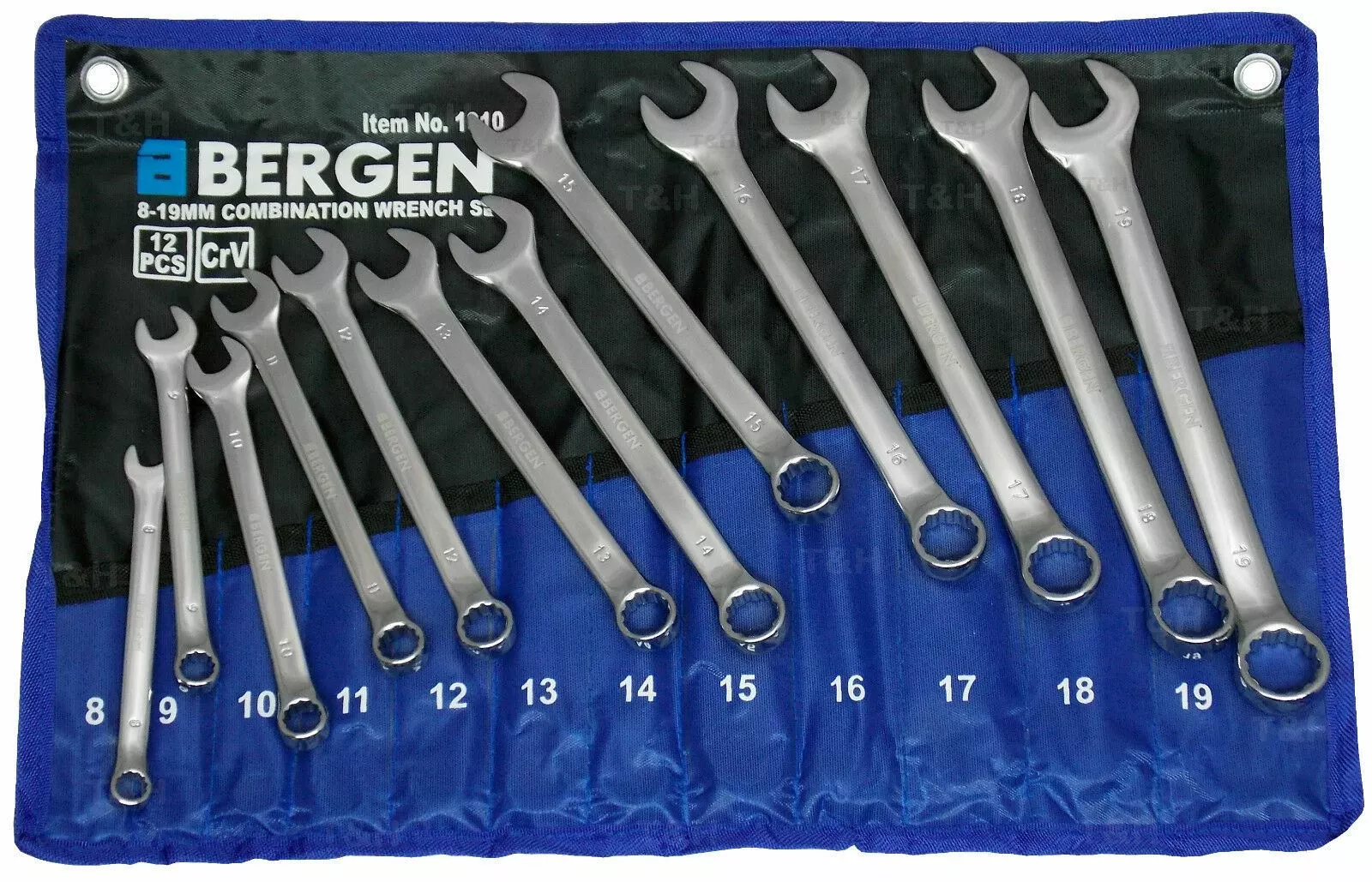US PRO By BERGEN 12 Piece Combination Spanner Set 8mm - 19mm 3 US PRO By BERGEN 12 Piece Combination Spanner Set 8mm - 19mm - Image 3
