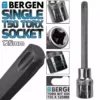 US PRO By BERGEN BERGEN T50 Torx Socket T50 1/2" Drive 125mm Long Torx Key Single Socket Star Key