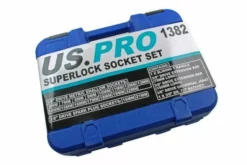 US PRO By BERGEN US PRO Super Lock 3/8" Socket Set Shallow 22pc 6mm-22mm Metric Sockets & Ratchet -SOCKET SETS & EXTENSION BARS Sales 60baf166 4df2 4ace bc9c c23bba92d87a