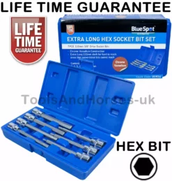 BLUESPOT 3/8" Drive 7 Piece HEX Bit Socket Set H3 - H10 110mm