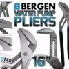 US PRO By BERGEN BERGEN 16" HEAVY DUTY Water Pump Pliers Adjustable Groove Joint Wide Opening