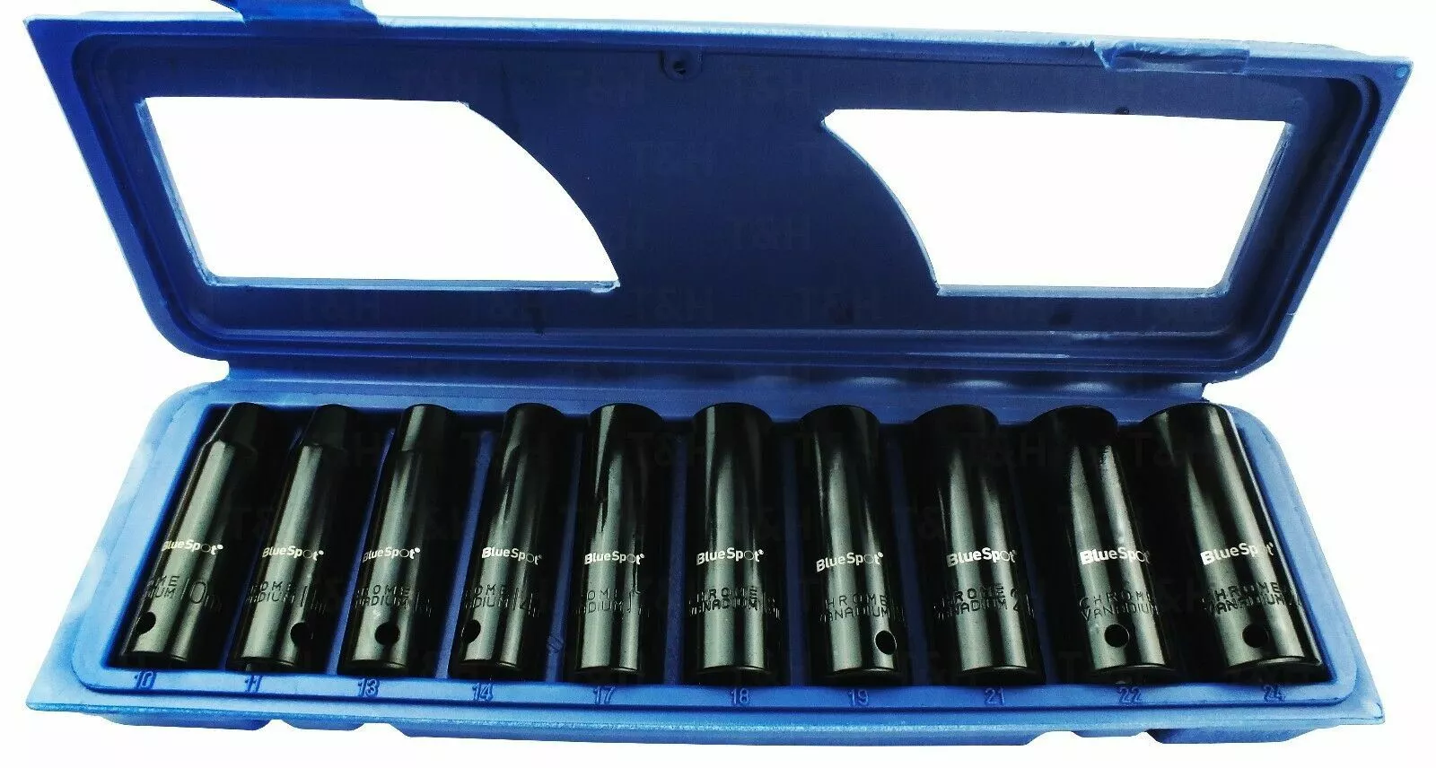 BlueSpot DEEP IMPACT Socket Set 1/2" Drive Long Reach Chrome Vanadium 6 Point 10-24mm 6 BlueSpot DEEP IMPACT Socket Set 1/2" Drive Long Reach Chrome Vanadium 6 Point 10-24mm - Image 6