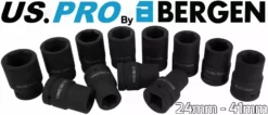 US PRO By BERGEN BERGEN 1"Inch DRIVE DEEP IMPACT 24-41mm Socket Set Long Reach Impact Sockets HGV -SOCKET SETS & EXTENSION BARS Sales 64c1975d a9b4 4774 b1b6 82c32876b716