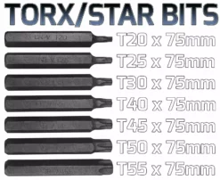Toolzone Hex Torx Star & Spline BIT Socket Set 3/8" & 1/2"dr Long & Short Reach Allen Key -SOCKET SETS & EXTENSION BARS Sales 674d78f8 41bd 49fb b0aa bb2cf9f1aa1e