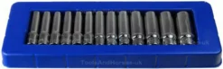 US PRO By BERGEN BERGEN 1/4" Drive Deep Socket Set Single Hex Drive Long Reach Deep Sockets 13pcs -SOCKET SETS & EXTENSION BARS Sales 69734405 8650 496f 956c 383fd4ac2400