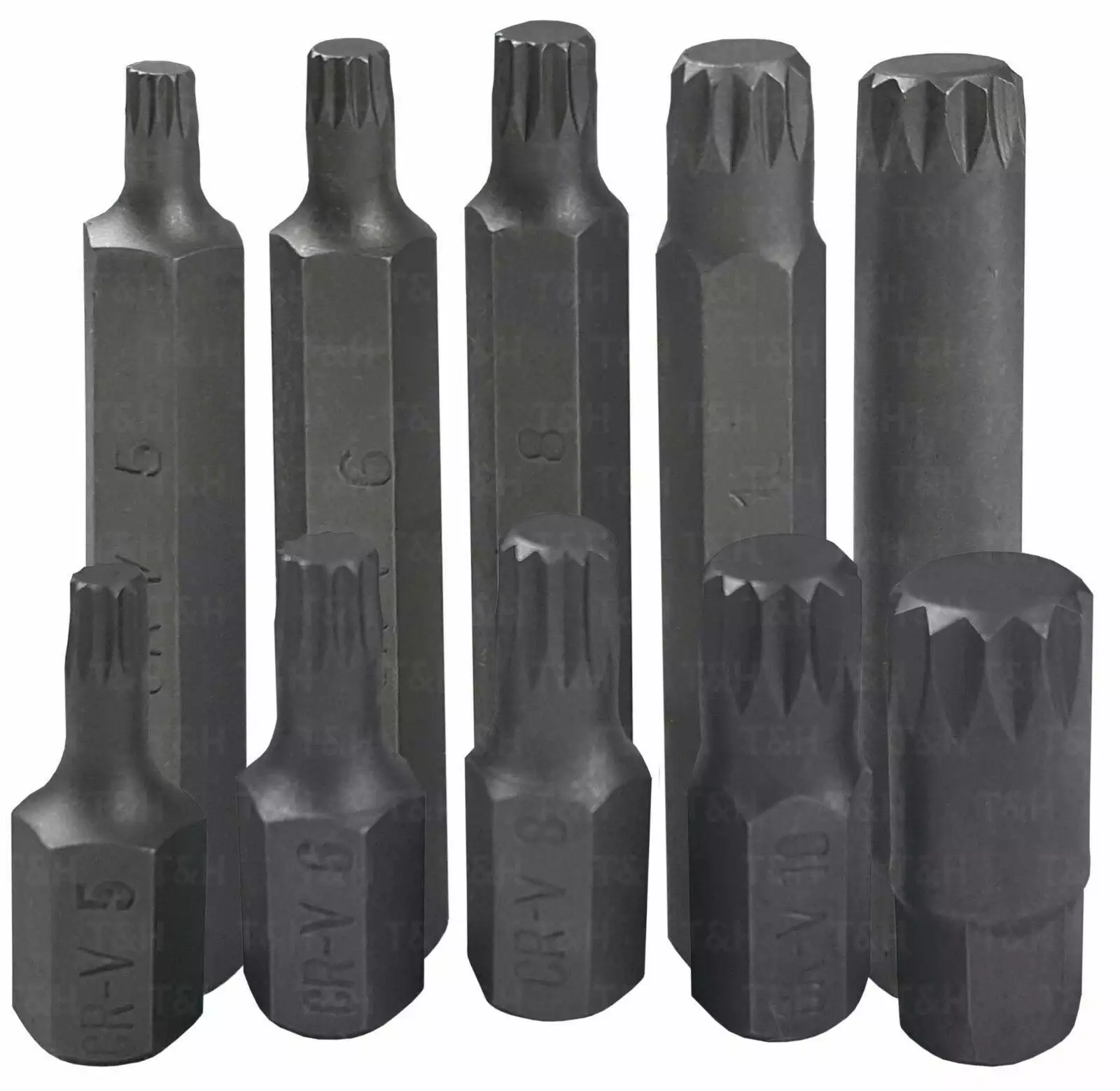 BlueSpot Hex Torx Star & Spline Socket BIT Set 1/2" & 3/8"dr Short & Long Reach Allen Key 9 BlueSpot Hex Torx Star & Spline Socket BIT Set 1/2" & 3/8"dr Short & Long Reach Allen Key - Image 9