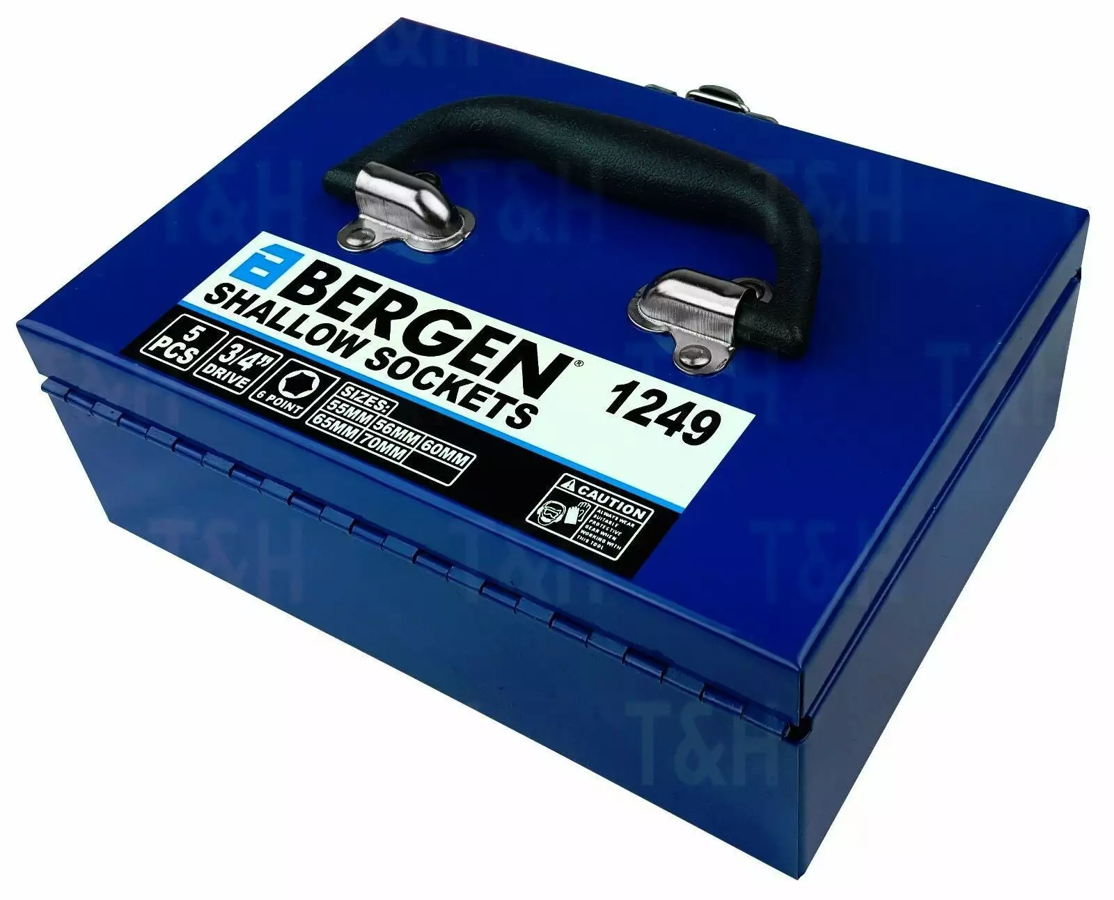 US PRO By BERGEN BERGEN 5pc 3/4" Inch Shallow Socket Set 55 56 60 65 70mm Shallow Sockets 6 Point 7 US PRO By BERGEN BERGEN 5pc 3/4" Inch Shallow Socket Set 55 56 60 65 70mm Shallow Sockets 6 Point - Image 7