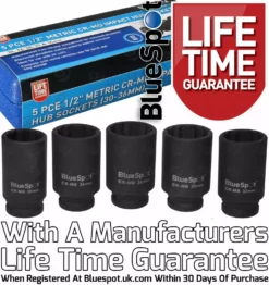 BlueSpot 12 Point Axle Hub Nut DEEP IMPACT Socket Set 1/2"Dr Thin Wall Drive Shaft Socket 13 BlueSpot 12 Point Axle Hub Nut DEEP IMPACT Socket Set 1/2"Dr Thin Wall Drive Shaft Socket -SOCKET SETS & EXTENSION BARS Sales 70f70f6c 451c 473d bd0c f926efb5a283