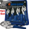 US PRO By BERGEN Locking Pliers 4pc Mole Grips Adjustable Wrench Vice Grips Pliers Long No