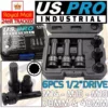 US PRO By BERGEN US PRO INDUSTRIAL 1/2" IMPACT Spline Bit Sockets DEEP SHALLOW Triple Square 1379