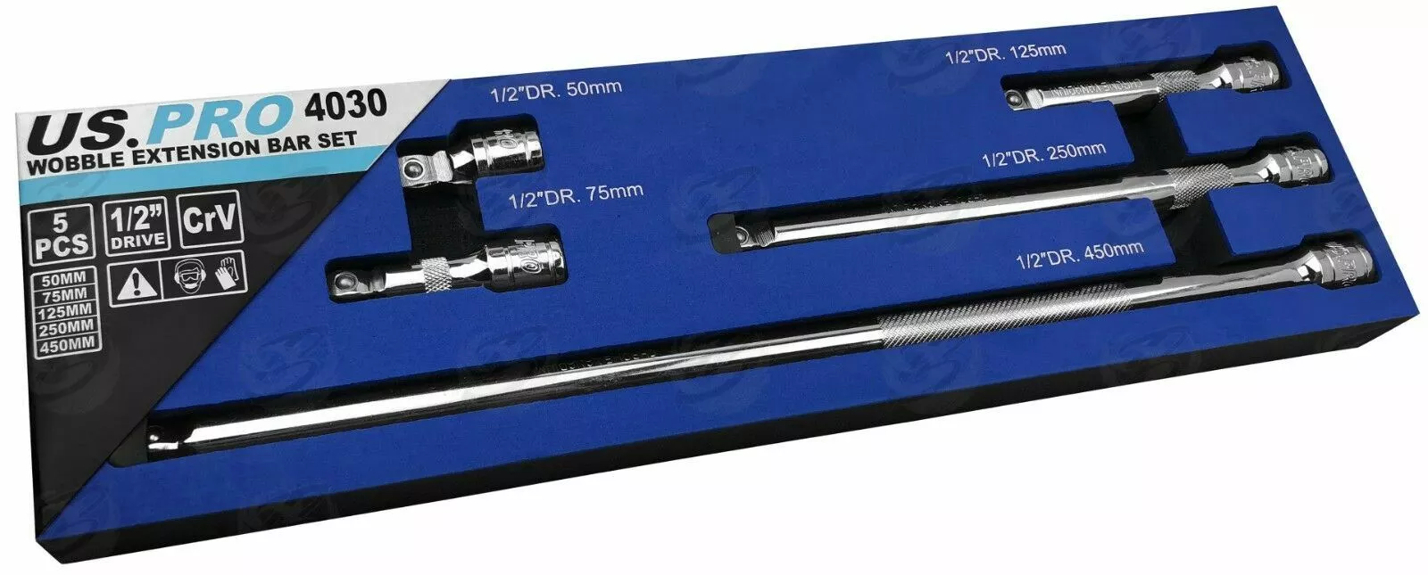 US PRO By BERGEN 1/2" Drive WOBBLE Extension Bar 50mm - 450mm 9 US PRO By BERGEN 1/2" Drive WOBBLE Extension Bar 50mm - 450mm - Image 9