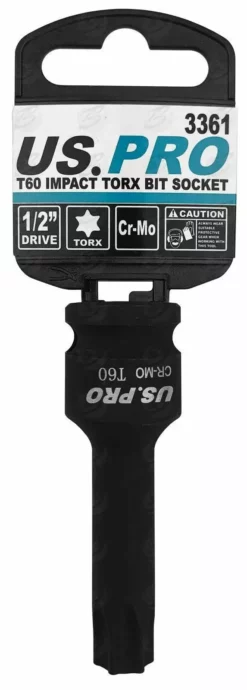 US PRO By BERGEN BERGEN T60 IMPACT TORX Bit Socket 1/2"Dr TRX60 78mm Long Reach Impact Star Torx -SOCKET SETS & EXTENSION BARS Sales 73838e41 7c7a 48a7 bf31 aca7a296b10d