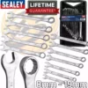SEALEY 12 Piece Combination Spanner Set 8mm - 19mm