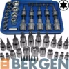 US PRO By BERGEN BERGEN Torx & Female E-TORX Socket Set 29pc Security Star Torx Bits External TRX