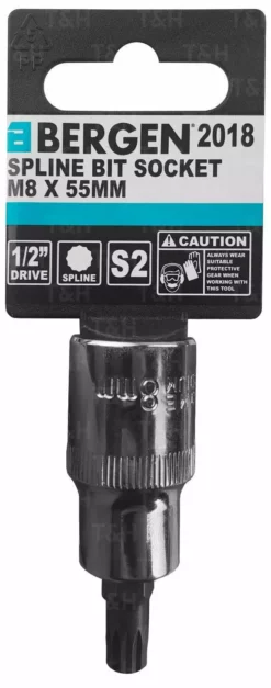 US PRO By BERGEN US PRO 1/2" Drive M8 Spline Bit Socket 55mm Long -SOCKET SETS & EXTENSION BARS Sales 74e1ec52 db30 4b96 9863 8a2530079d85