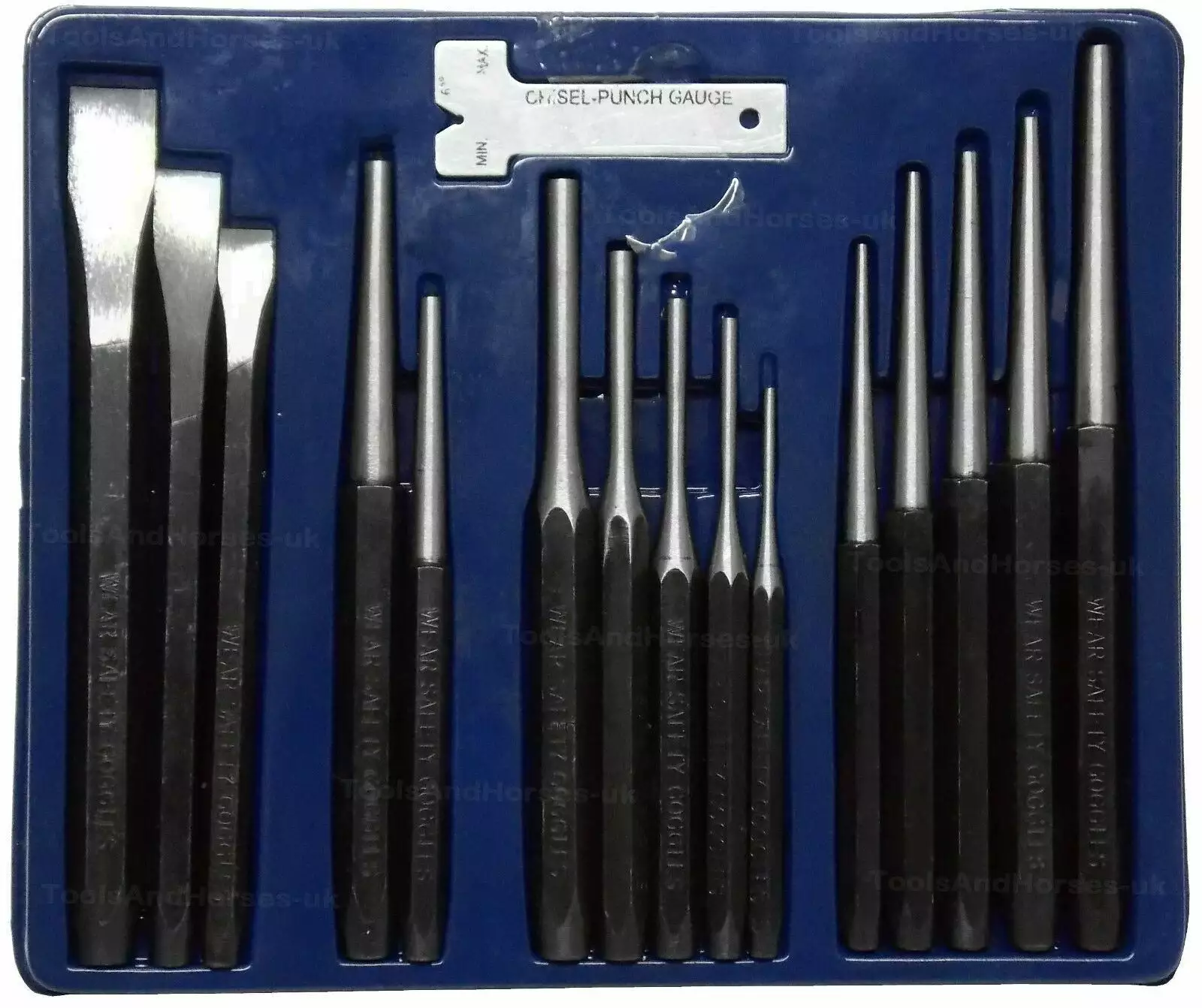 US PRO By BERGEN 16 Piece Punch And Chisel Set 5 US PRO By BERGEN 16 Piece Punch And Chisel Set - Image 5