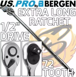 US PRO By BERGEN US.PRO By BERGEN 1/2" Drive 72T Tooth EXTRA LONG 510mm Ratchet Handle 1/2"Dr 72 Tooth -SOCKET SETS & EXTENSION BARS Sales 77dae796 1224 4055 acab 891a45f7b585