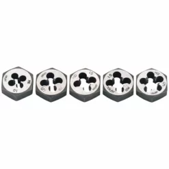 Draper 79198 D25-MM/A 5 Piece Metric Hexagon Die Nut Set M6-M12