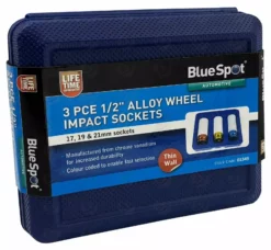 BlueSpot Alloy Wheel Nut DEEP Thin Wall Impact Socket Set 1/2"drive 17mm 19mm 21mm IMPACT -SOCKET SETS & EXTENSION BARS Sales 7a016482 0aab 4ba0 899e e8dde108f580
