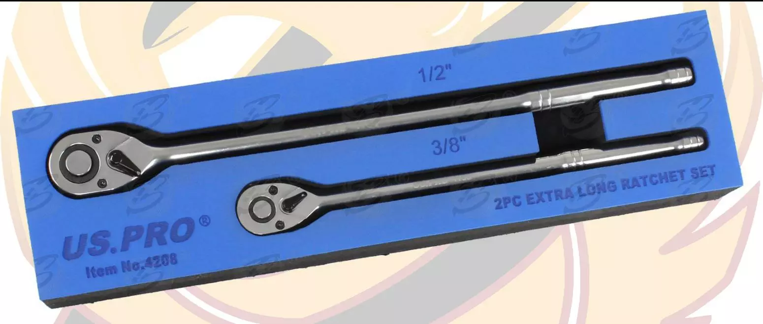 US PRO By BERGEN US.PRO By BERGEN 1/2"Dr 3/8"Dr 72T Tooth EXTRA LONG Ratchet Handle 510mm 280mm Long Wrench 5 US PRO By BERGEN US.PRO By BERGEN 1/2"Dr 3/8"Dr 72T Tooth EXTRA LONG Ratchet Handle 510mm 280mm Long Wrench - Image 5