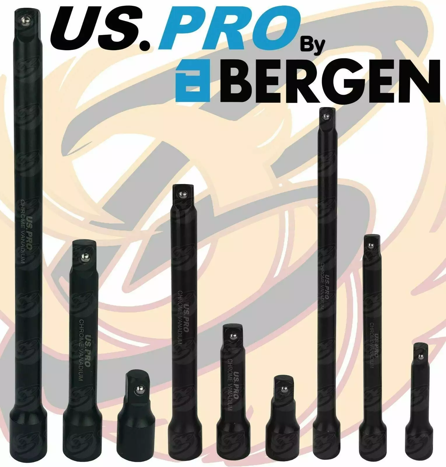 US PRO By BERGEN 1/4" & 3/8" & 1/2" Drive IMPACT Extension Bars 45mm - 250mm 2 US PRO By BERGEN 1/4" & 3/8" & 1/2" Drive IMPACT Extension Bars 45mm - 250mm - Image 2