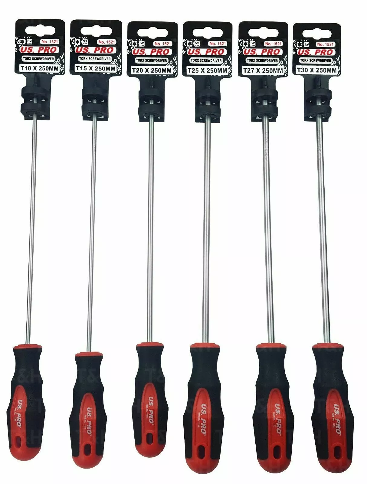 US PRO By BERGEN US.PRO Extra Long Magnetic TORX Star Screwdriver Set T10 T15 T20 T25 T27 T30Torx 6 US PRO By BERGEN US.PRO Extra Long Magnetic TORX Star Screwdriver Set T10 T15 T20 T25 T27 T30Torx - Image 6