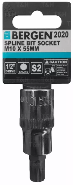 US PRO By BERGEN US PRO 1/2" Drive M10 Spline Bit Socket 55mm Long -SOCKET SETS & EXTENSION BARS Sales 87688175 49ec 4f25 a9e7 77f2e3dac35e
