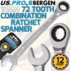 US PRO By BERGEN US.PRO By BERGEN 18mm Ratchet Spanner 72 Tooth Ratchet Combi Spanner Open & Ring End Wrenc