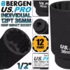 US PRO By BERGEN BERGEN US PRO Deep Impact Socket 36mm 1/2" Drive 36mm 12 Point