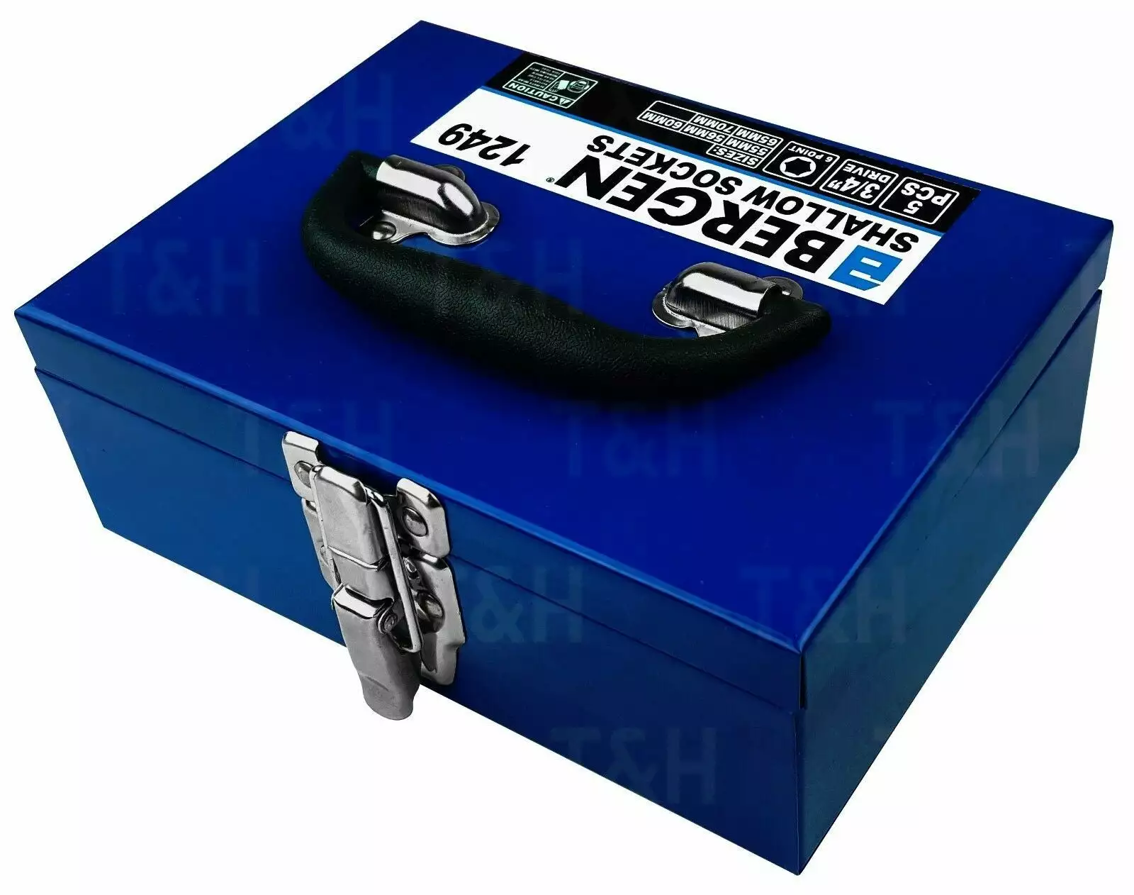 US PRO By BERGEN BERGEN 5pc 3/4" Inch Shallow Socket Set 55 56 60 65 70mm Shallow Sockets 6 Point 6 US PRO By BERGEN BERGEN 5pc 3/4" Inch Shallow Socket Set 55 56 60 65 70mm Shallow Sockets 6 Point - Image 6