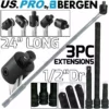 US PRO By BERGEN BERGEN BREAKER BAR 1/2" Dr 24"Long Strong Arm Power Bar 3pc Impact Extension Bar