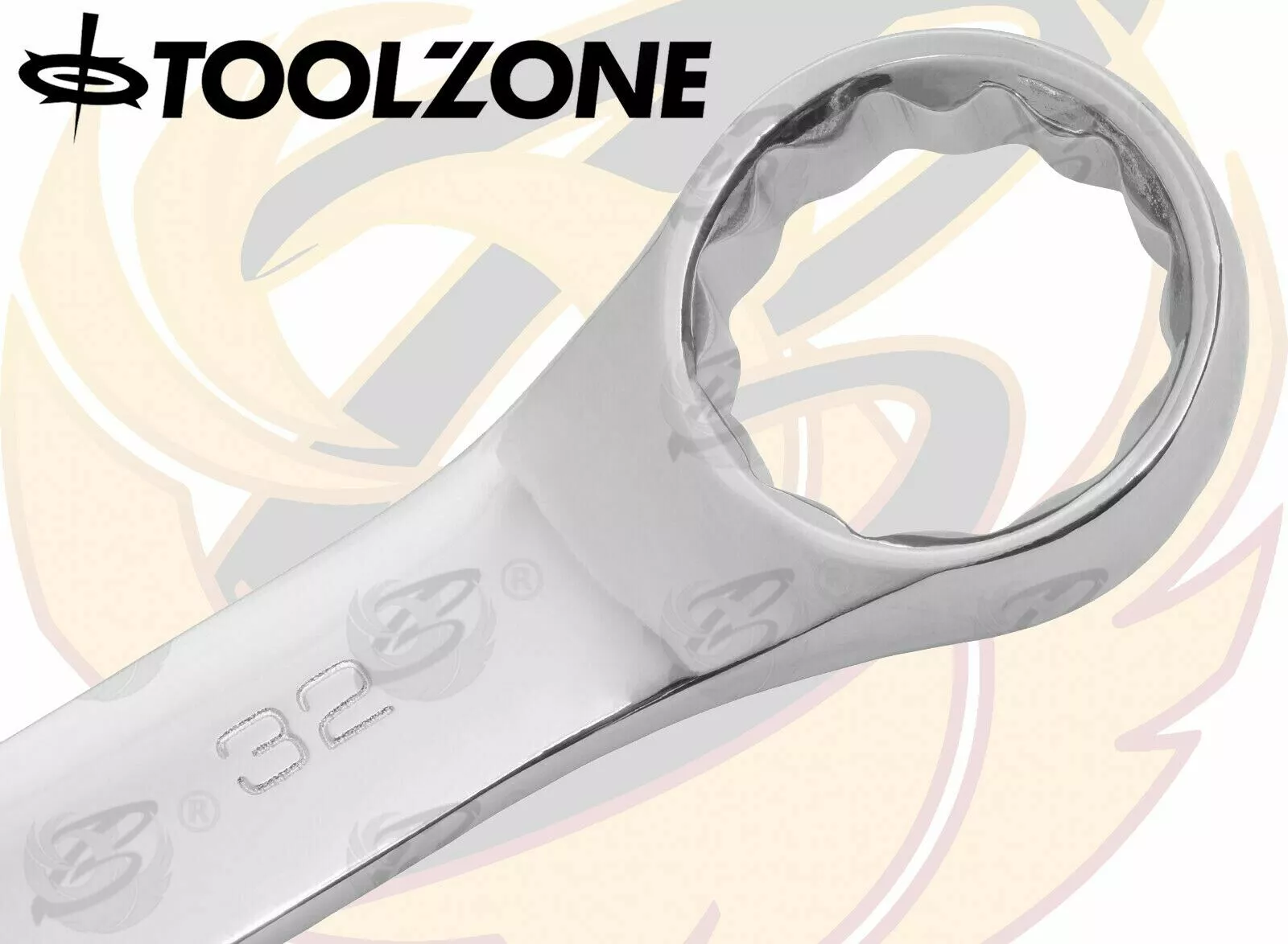 Toolzone Jumbo Spanners 8pc Long Reach Combination Wrench Spanner Set 20mm - 32mm HGV CRV 5 Toolzone Jumbo Spanners 8pc Long Reach Combination Wrench Spanner Set 20mm - 32mm HGV CRV - Image 5