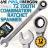 US PRO By BERGEN US.PRO By BERGEN 8mm Ratchet Spanner 72 Tooth Ratchet CombI Spanner Open & Ring End Wrench