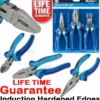 BlueSpot Pliers 3pc HARDENED Combination Plier Set Side Cutters Long Nose Pliers Wire Cut