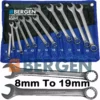 US PRO By BERGEN 12 Piece Combination Spanner Set 8mm - 19mm