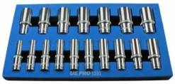 US PRO By BERGEN BERGEN 12 Point Deep Socket Set 3/8"dr 8-24mm Double Hex Long Reach Deep Sockets -SOCKET SETS & EXTENSION BARS Sales 964b3117 ad29 464f 952b a371ced7e09c