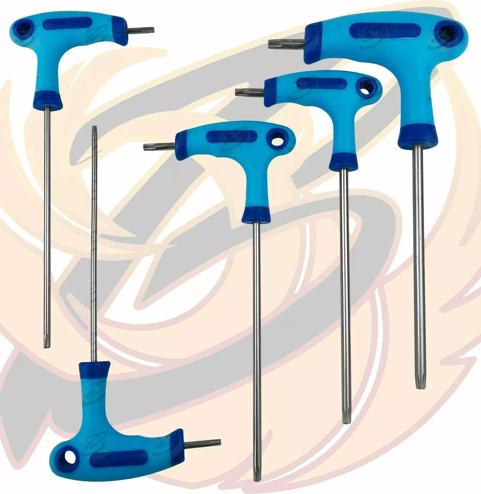 BLUESPOT T-Handle Torx Star Key Set T9 - T50 Torx Drivers 10pc Long & Short Reach Torx TX 5 BLUESPOT T-Handle Torx Star Key Set T9 - T50 Torx Drivers 10pc Long & Short Reach Torx TX - Image 5