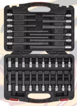 SEALEY Extra Long 32pc TORX BIT Socket Set 1/2" Dr STAR Bit Sockets 48mm 200mm -SOCKET SETS & EXTENSION BARS Sales 99facc25 09b8 4506 b028 14a0149fcc99