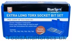 BlueSpot 7pc Extra Long Torx Bit Star Socket Set 3/8" Dr T25 T30 T40 T45 T50 T55 T60 TORX -SOCKET SETS & EXTENSION BARS Sales 9a9ca3a8 5a8d 4f02 84f5 4c7f2f3fa0b6