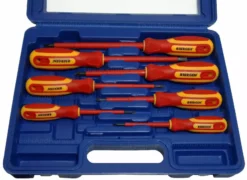 US PRO By BERGEN BERGEN VDE 1000v Insulated Electricians Screwdriver Set Magnetic Pozi Slott Tips -SOCKET SETS & EXTENSION BARS Sales 9c8b9c87 de81 4b29 be4c 8cfdb3db370f