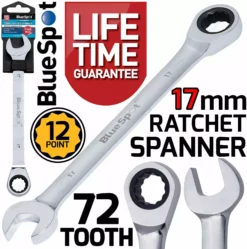BLUESPOT 17mm Single 72 Tooth Ratchet Spanner