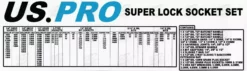 US PRO By BERGEN BERGEN Super Lock Socket & Ratchet Set E-Torx 6 Point HEX TORX 1/4" 3/8" 1/2" -SOCKET SETS & EXTENSION BARS Sales 9e4778fa 2764 4184 82df 9f750da52fa9