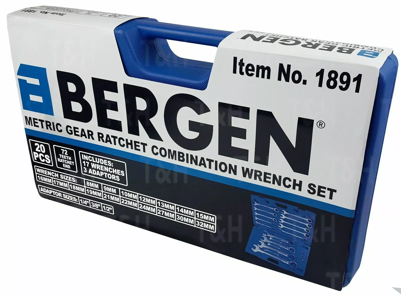 US PRO By BERGEN 20 Piece Combination Ratchet Spanner Set 8mm - 32mm 11 US PRO By BERGEN 20 Piece Combination Ratchet Spanner Set 8mm - 32mm - Image 11