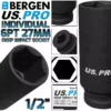 US PRO By BERGEN BERGEN US PRO Deep Impact Socket 27mm 1/2" Drive 27mm 6 Point